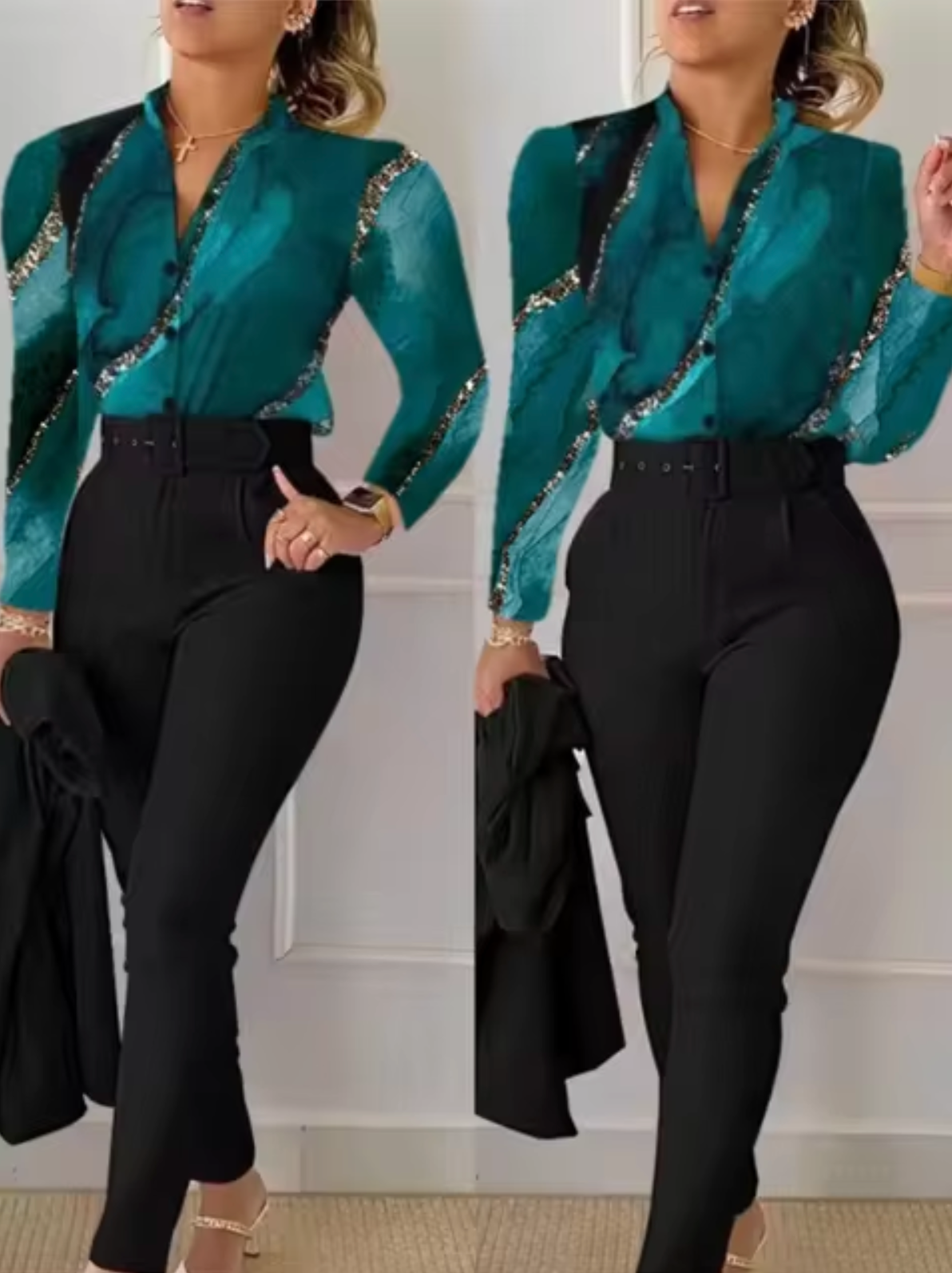 Traje de Dos Piezas Elegante y Chic