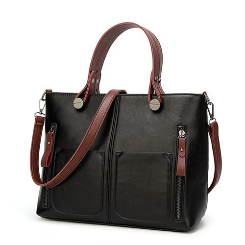 Bolso Cuero Mujer Clásico Elegante