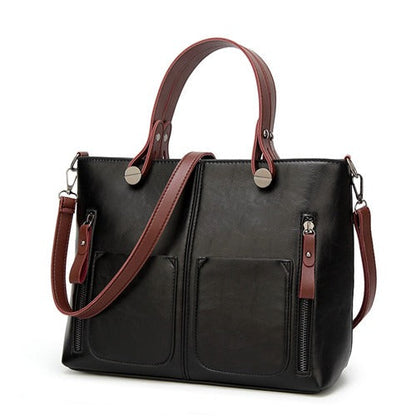 Bolso Cuero Mujer Clásico Elegante