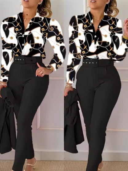 Traje de Dos Piezas Elegante y Chic
