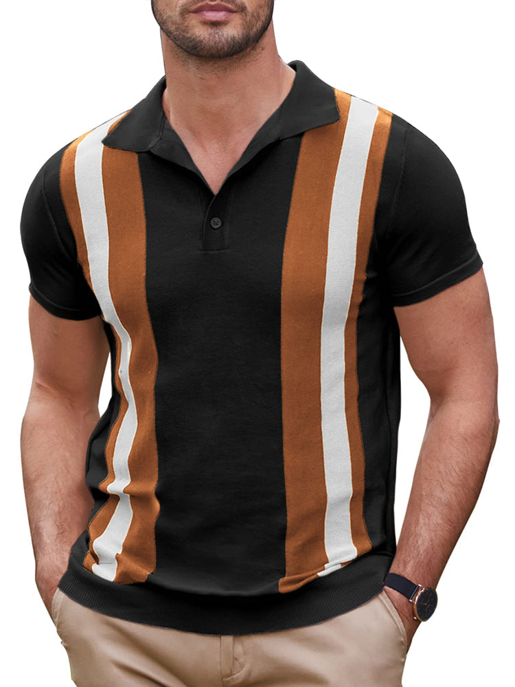 Polo Clásico de Punto Corto Elegante