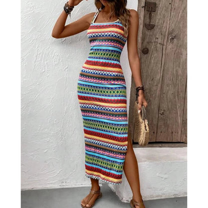 Vestido Elegante Sin Mangas Femenino