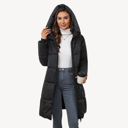 Chaquetón Acolchado Mujer Capucha Cremallera