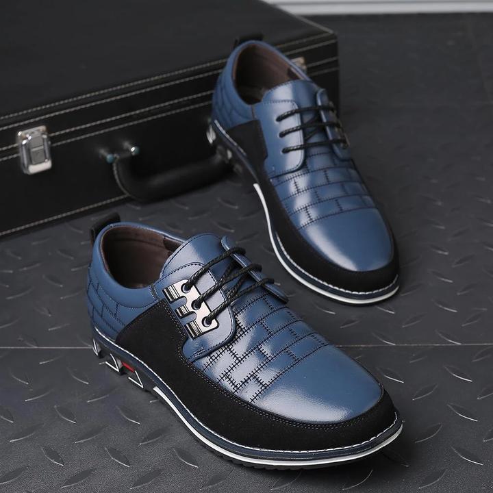 Zapatos cómodos de cuero ortopédicos