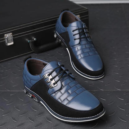 Zapatos cómodos de cuero ortopédicos
