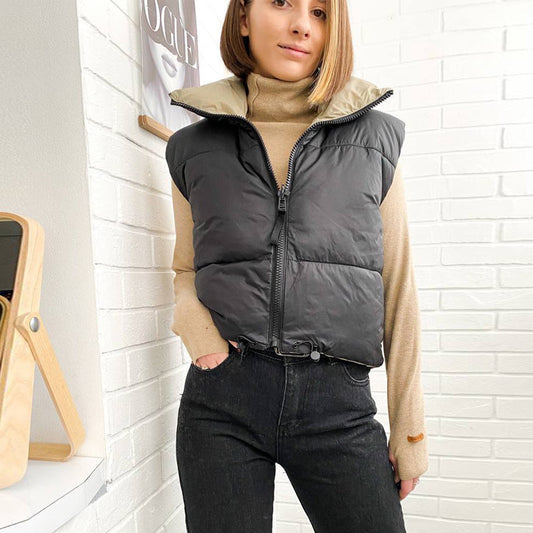 Chaleco Acolchado Reversible Mujer Cálido - Vestiria
