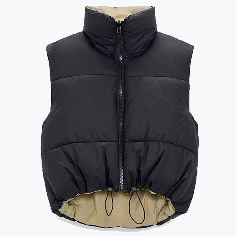 Chaleco Acolchado Reversible Mujer Cálido
