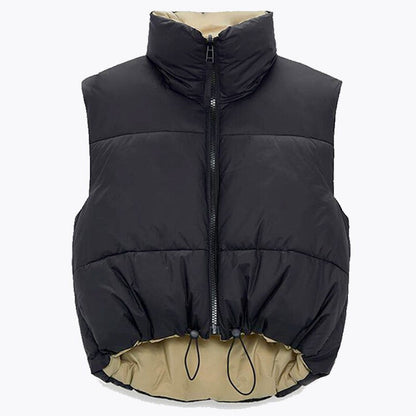 Chaleco Acolchado Reversible Mujer Cálido