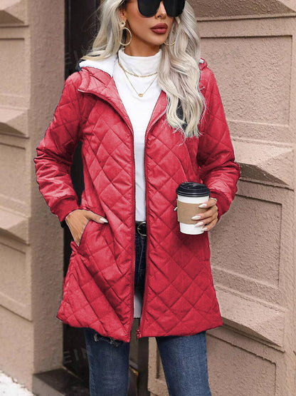 Chaquetón Mujer Acolchado Ligero Capucha Invierno