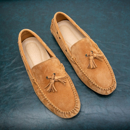 Mocasines Hombre Clásicos con Borlas Suaves