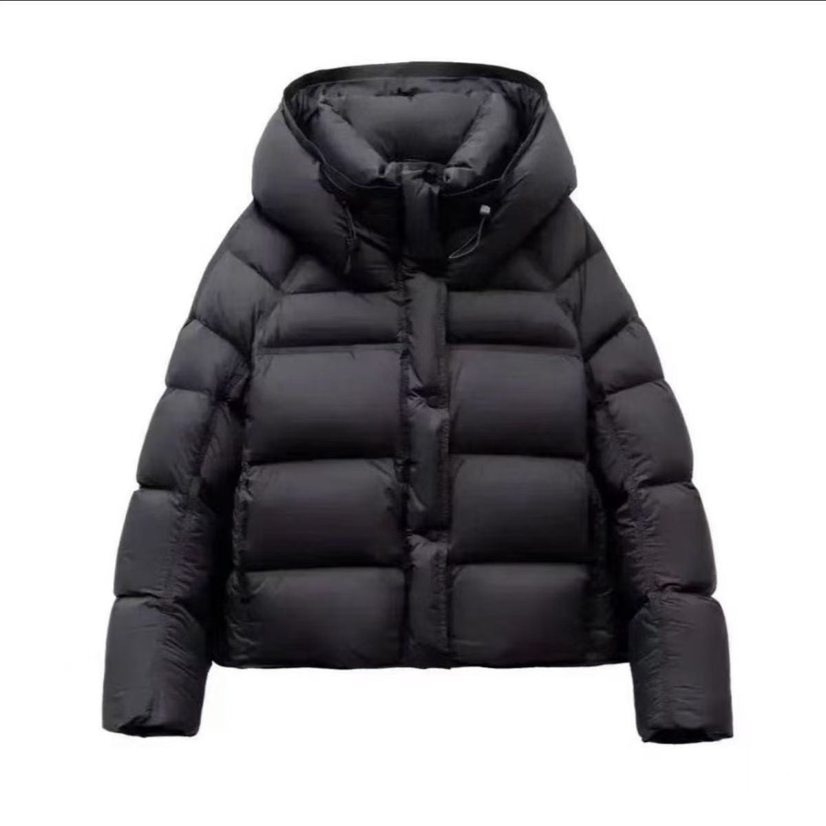 Chaqueta abrigadora mujer corte ajustado