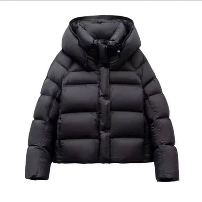 Chaqueta abrigadora mujer corte ajustado