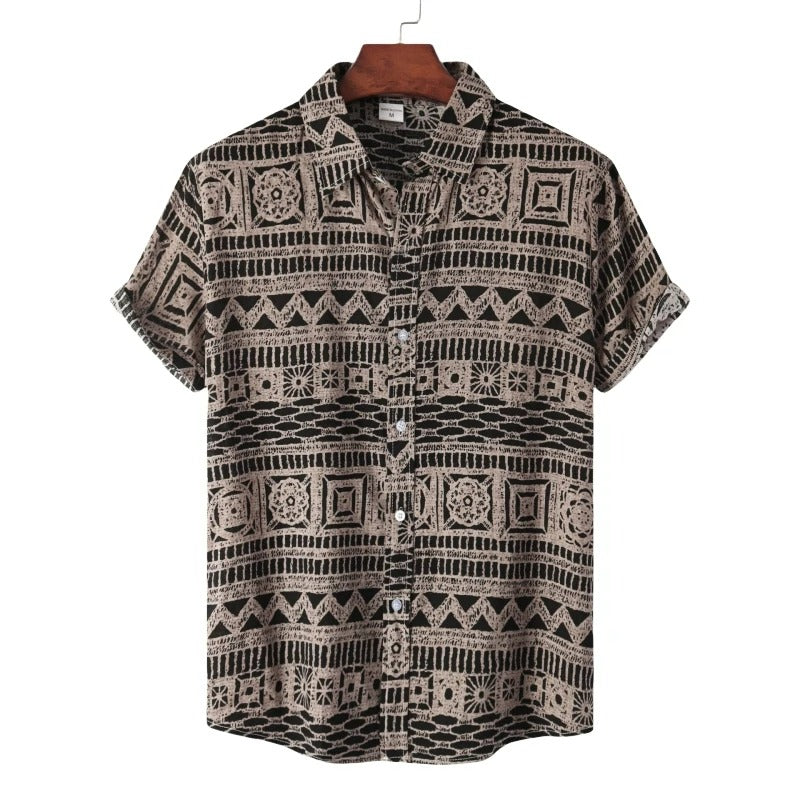 Camisa Estampada Casual Hombre - Vestiria