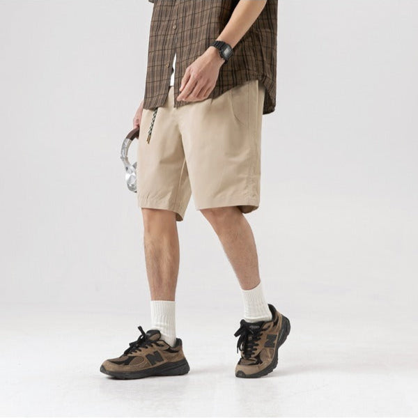 Pantalones cortos hombre elegantes rectos casual