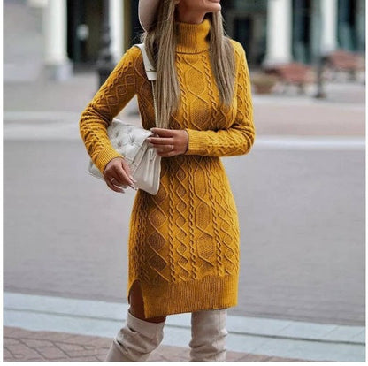 Jersey Mujer Cuello Alto Abrigador