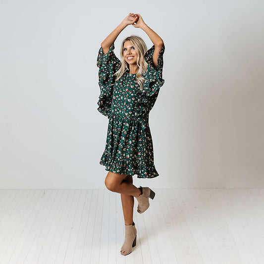 Vestido Boho Florado Corto Mujer - Vestiria