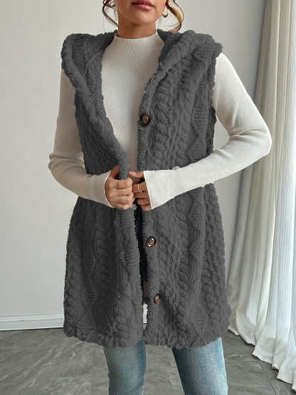 Chaleco con capucha mujer elegante Aria