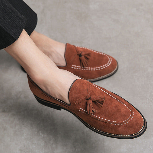 Mocasines Hombre Ante Decorados con Borlas - Vestiria