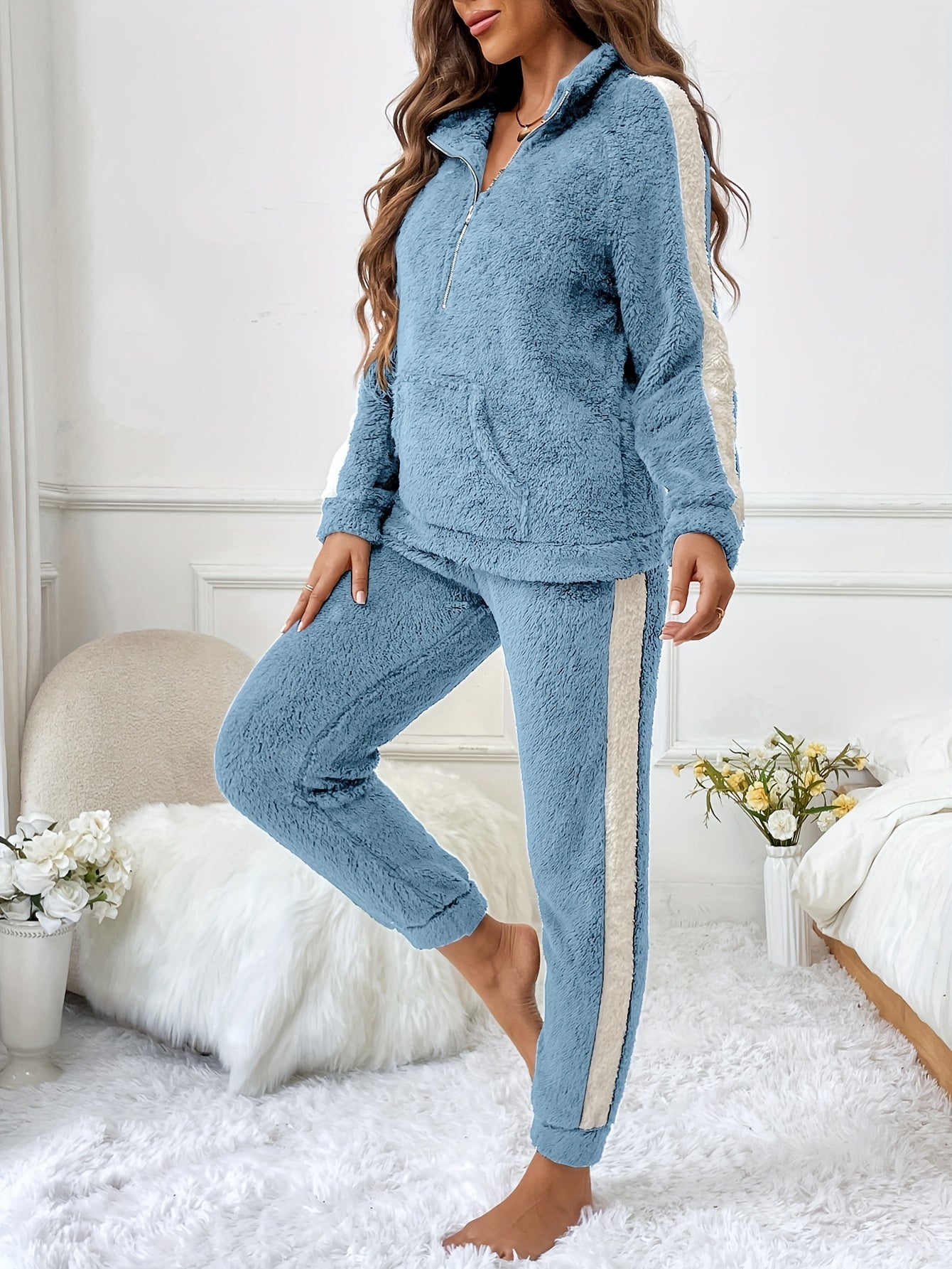 Chaquetón y Pantalón Polar Abribujado Cálido