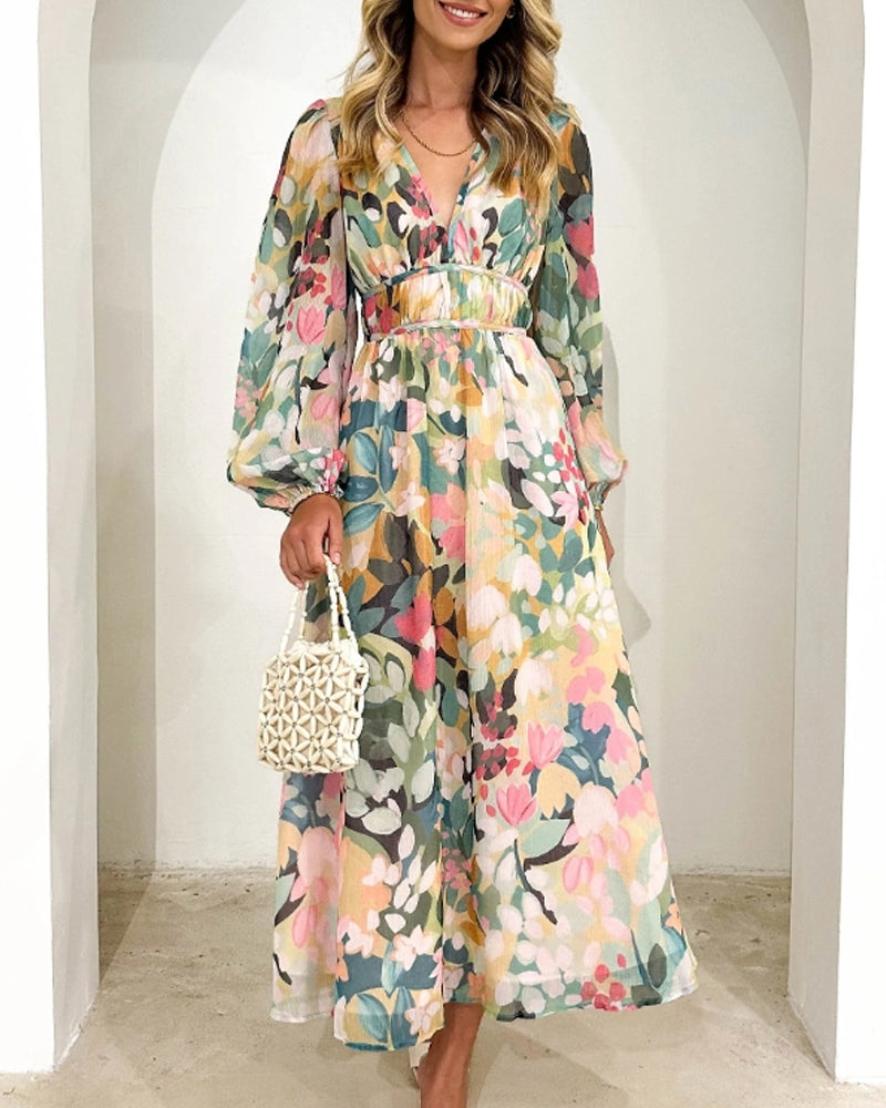Vestido Florales Estilo Boho Chic - Vestiria