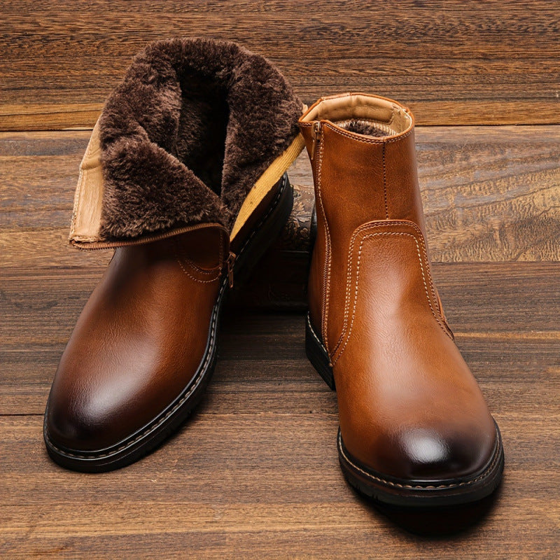 Botas Hombre Piel Sintética Elegantes - Vestiria