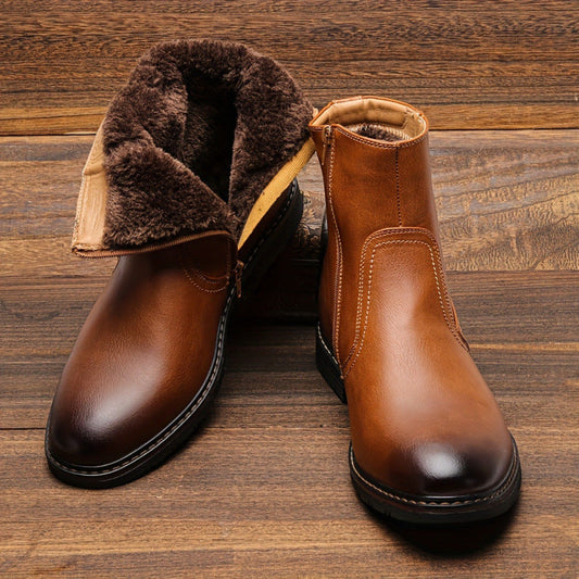 Botas Hombre Piel Sintética Elegantes - Vestiria