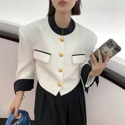 Chaquetilla Mujer Clásica Francesa Sencilla