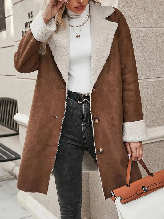 Abrigo Mujer Corte Clásico Botones Elegante - Vestiria