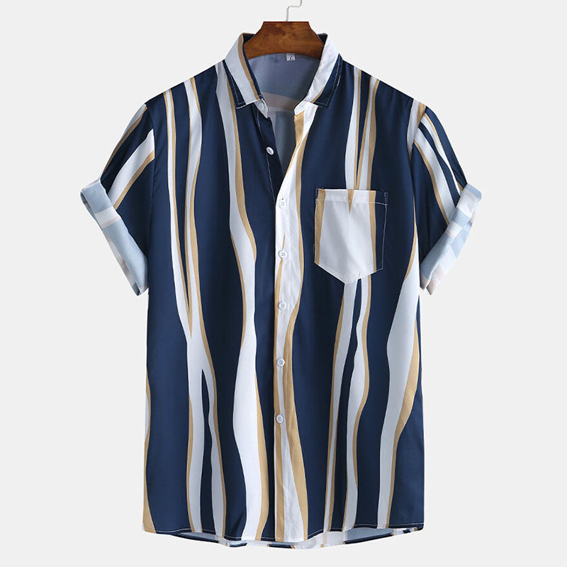 Camisa Polo de rayas Clásica Hombre - Vestiria
