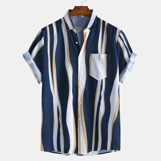 Camisa Polo de rayas Clásica Hombre - Vestiria