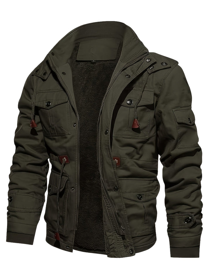 Chaqueta Hombre Táctica Forro Polar Impermeable