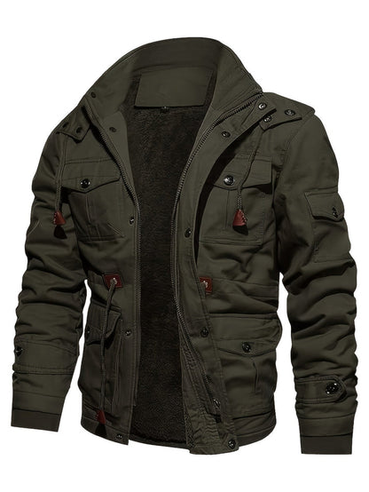 Chaqueta Hombre Táctica Forro Polar Impermeable