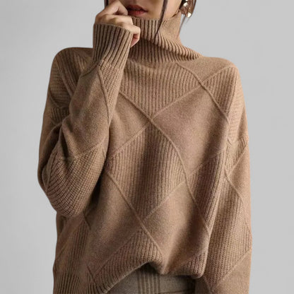 Sudadera Mujer Cuello Alto Estampada Invierno