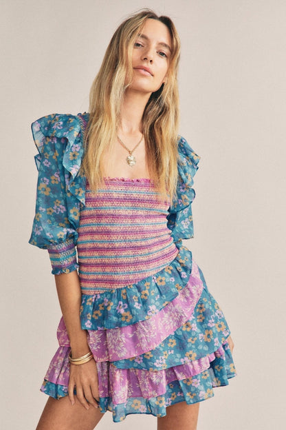 Vestido Fiesta Volantes Corto - Vestiria