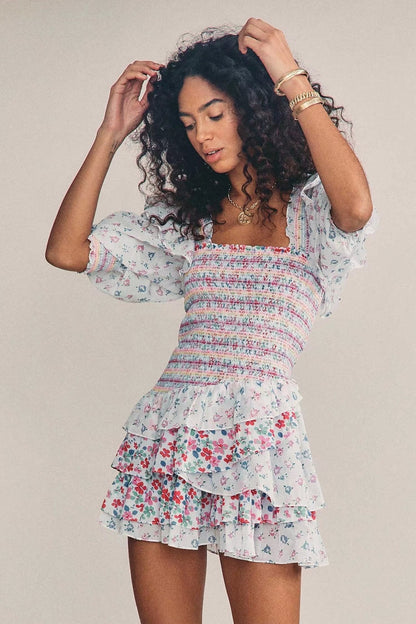 Vestido Fiesta Volantes Corto