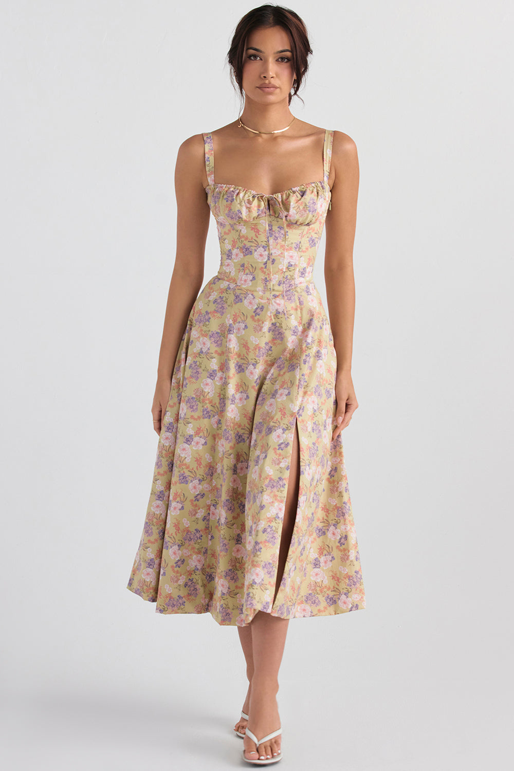 Vestido Cuerpo Cintura Alta Elegante