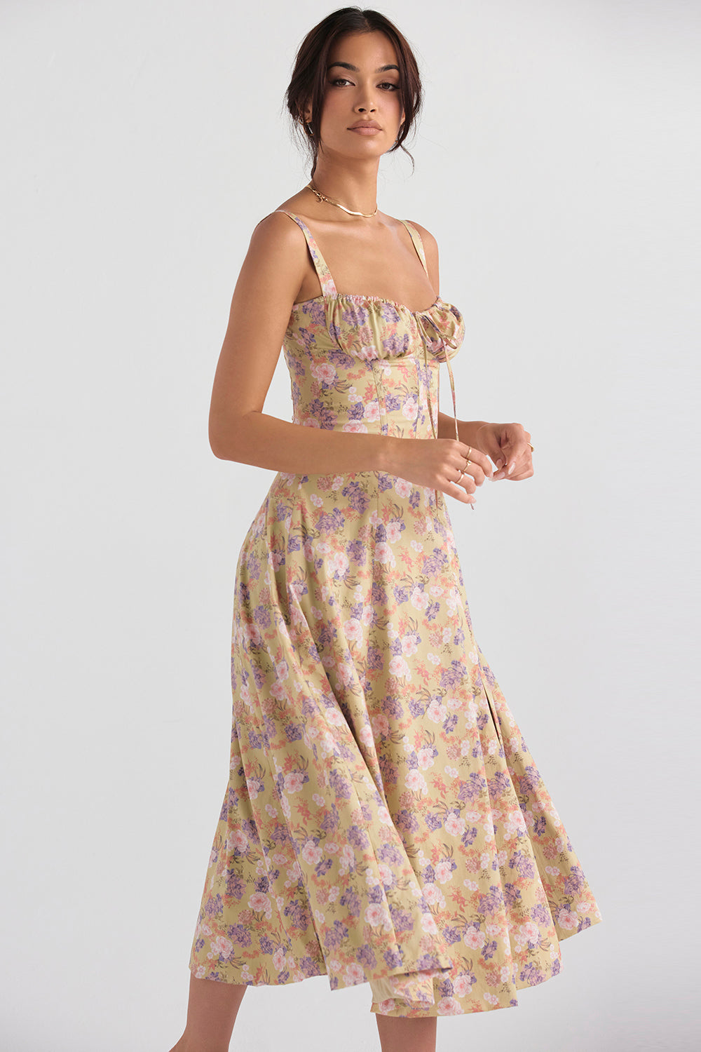 Vestido Cuerpo Cintura Alta Elegante - Vestiria