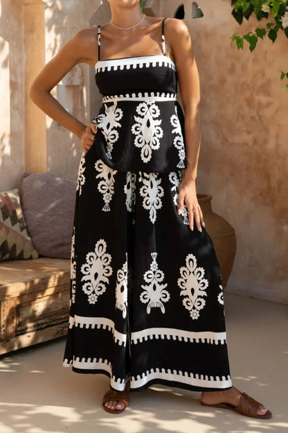 Conjunto femenino verano estampado - Vestiria