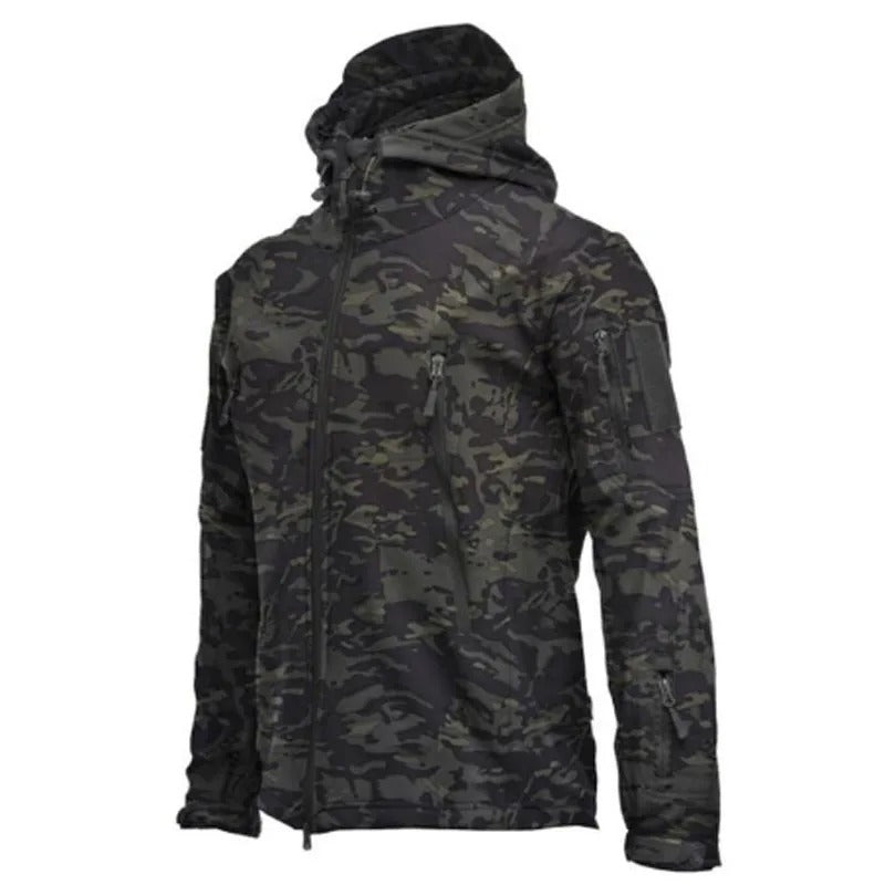 Chaqueta Trekking Hombre Impermeable Capucha