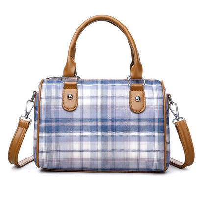 Bolso Bandolera Mujer Estampado Escocés