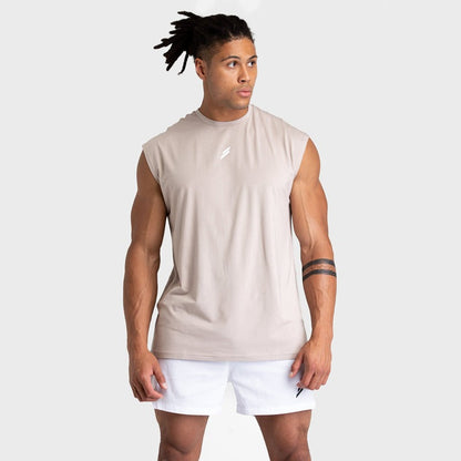 Camiseta deportiva hombre algodón fresco y ligero