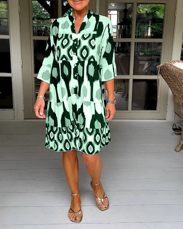 Vestido Estampado Verano Mujer Elegante