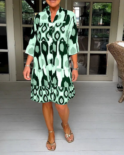 Vestido Estampado Verano Mujer Elegante
