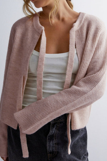 Chaqueta de punto elegante con cierre de botones