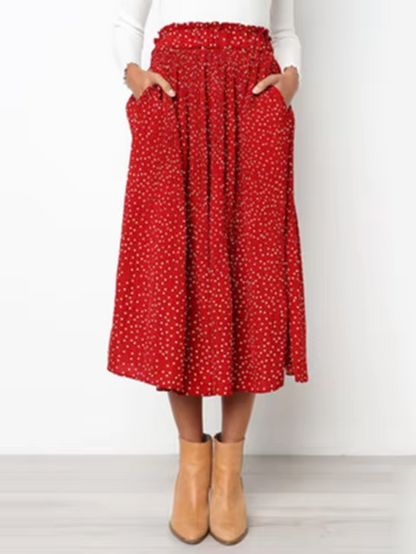 Falda Midi Floral Estampado
