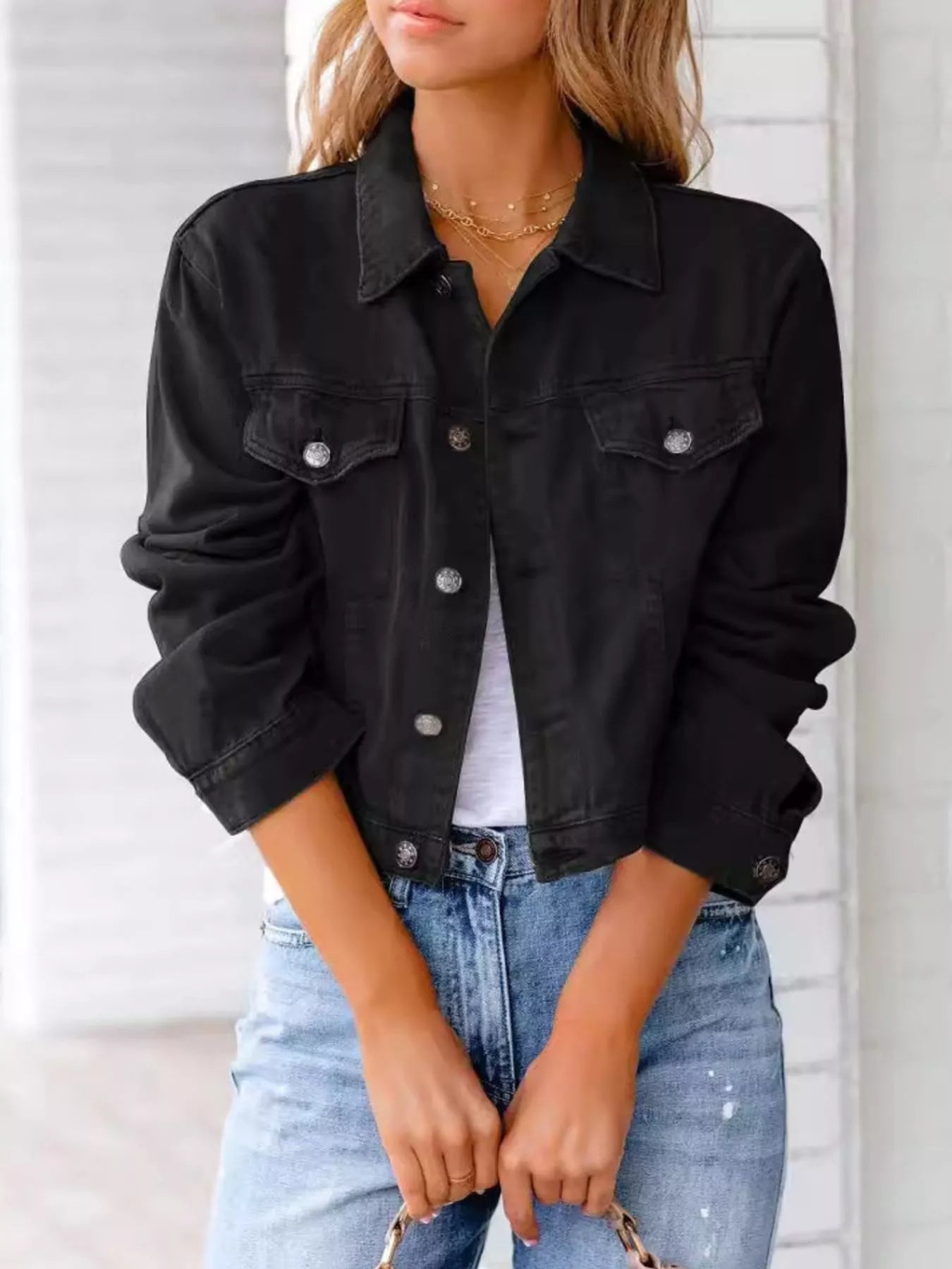 Chaquetilla Vaquera Mujer Corta Moda - Vestiria