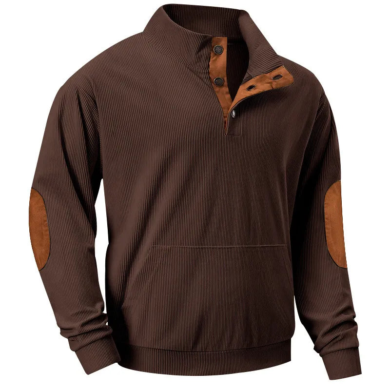 Sudadera Hombre Cuello Alto Cómoda con Bolsillos
