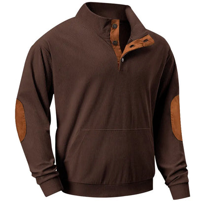 Sudadera Hombre Cuello Alto Cómoda con Bolsillos
