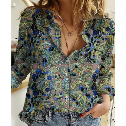 Blusa Florales Estilo Mujer