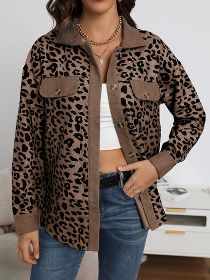 Abrigo Leopardo Mujer Estilo Glamour